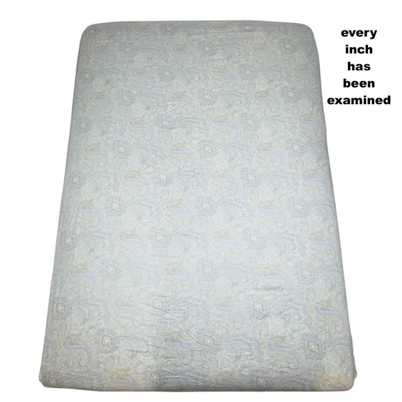 sheet full fitted RAYMOND WAITES cotton India paisley blues - Picture 5 of 9